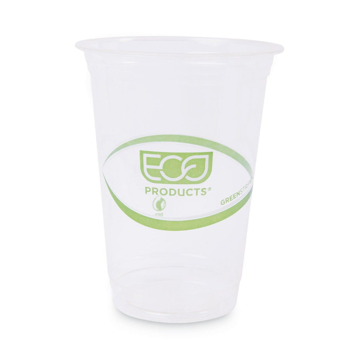 Eco-Products GreenStripe Renewable and Compostable Cold Cups Convenience Pack, Clear, 16 oz, 50/Pack