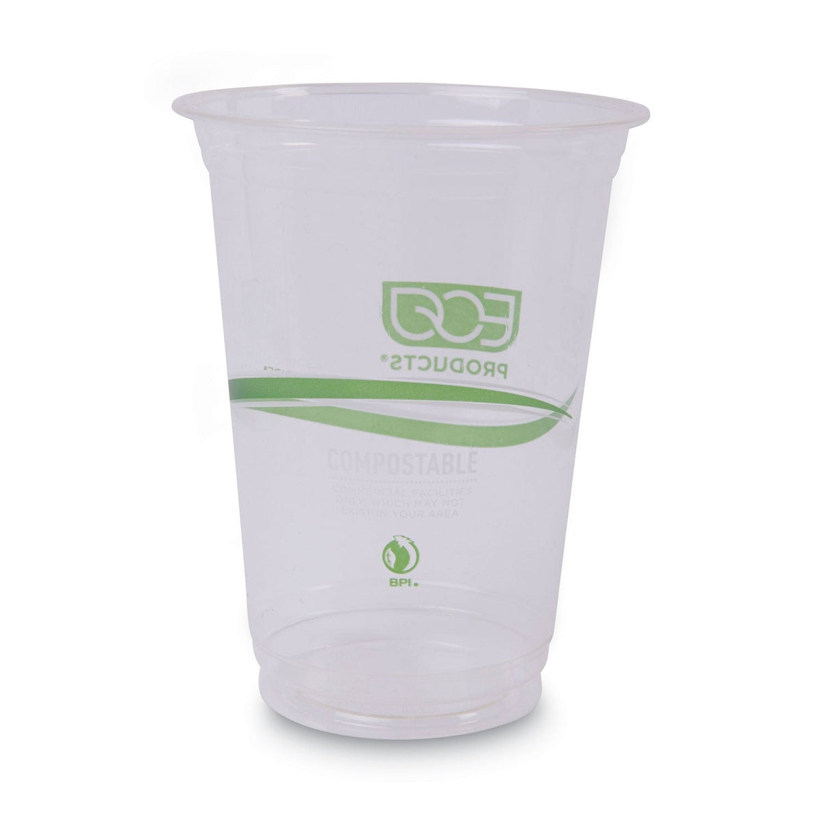 Eco-Products GreenStripe Renewable and Compostable Cold Cups Convenience Pack, Clear, 16 oz, 50/Pack