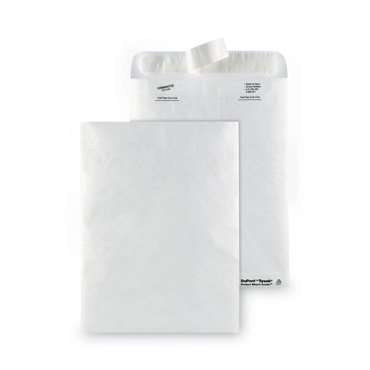 Survivor Lightweight 14 lb Tyvek Catalog Mailers, #10 1/2, Square Flap, Redi-Strip Adhesive Closure, 9 x 12, White, 50/Box