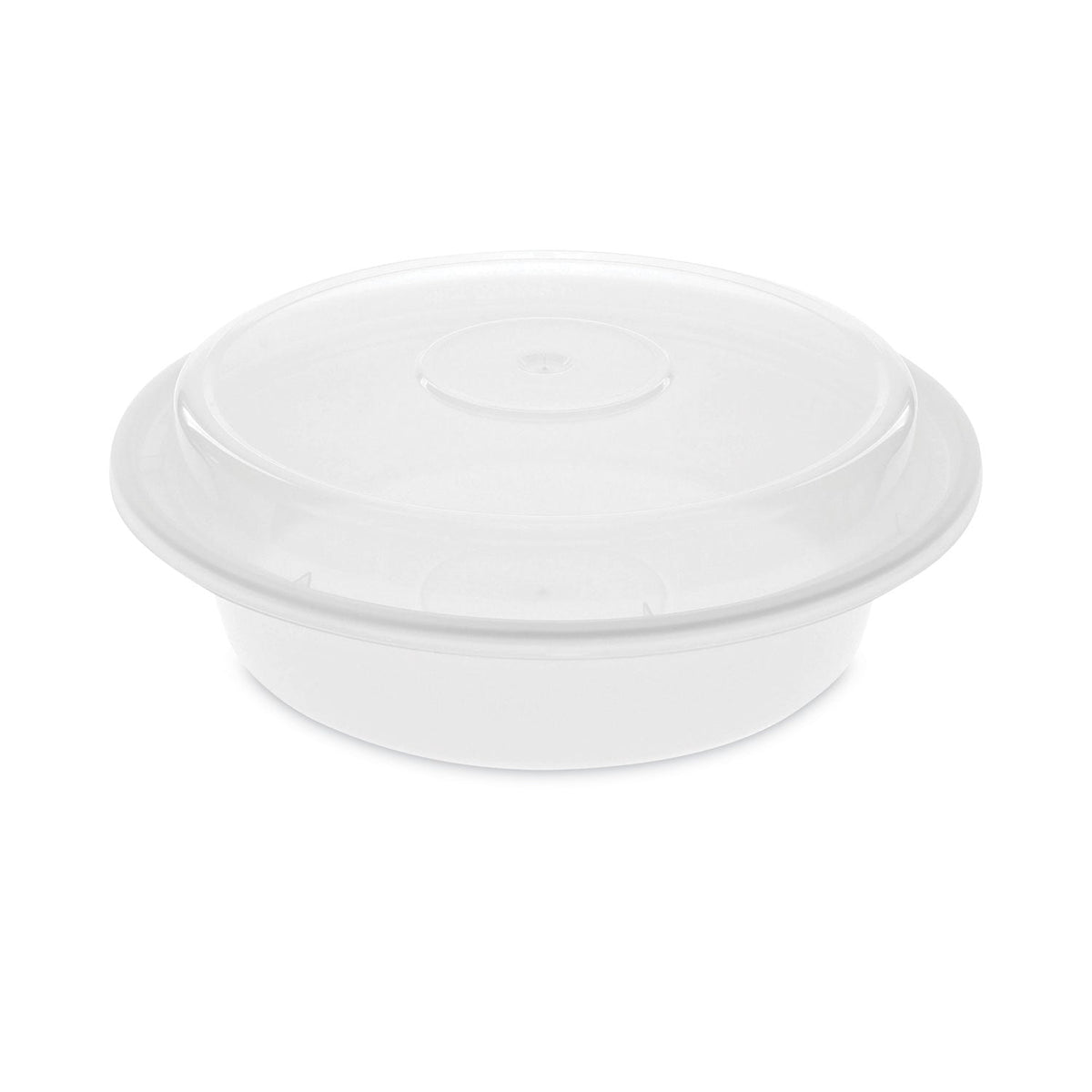 Pactiv Evergreen Newspring VERSAtainer Microwavable Containers, 24 oz, 7 x 7 x 2.38, White/Clear, Plastic, 150/Carton