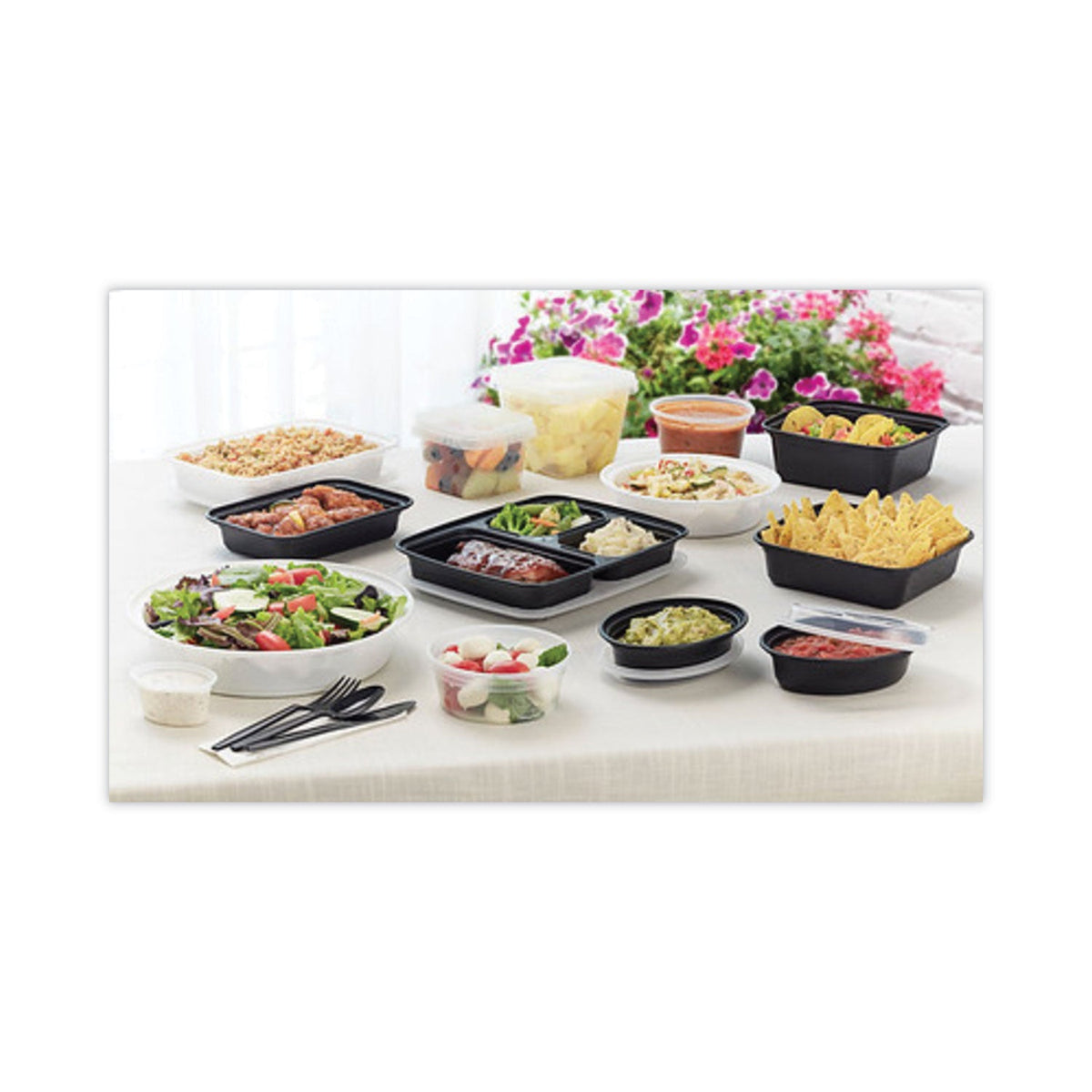 Pactiv Evergreen Newspring VERSAtainer Microwavable Containers, 24 oz, 7 x 7 x 2.38, White/Clear, Plastic, 150/Carton