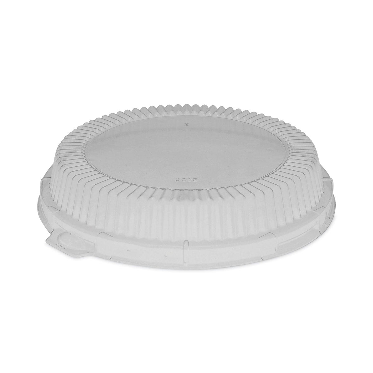 Pactiv Evergreen ClearView Dome-Style Lid with Tabs, Fluted, 8.88 x 8.88 x 0.75, Clear, Plastic, 504/Carton