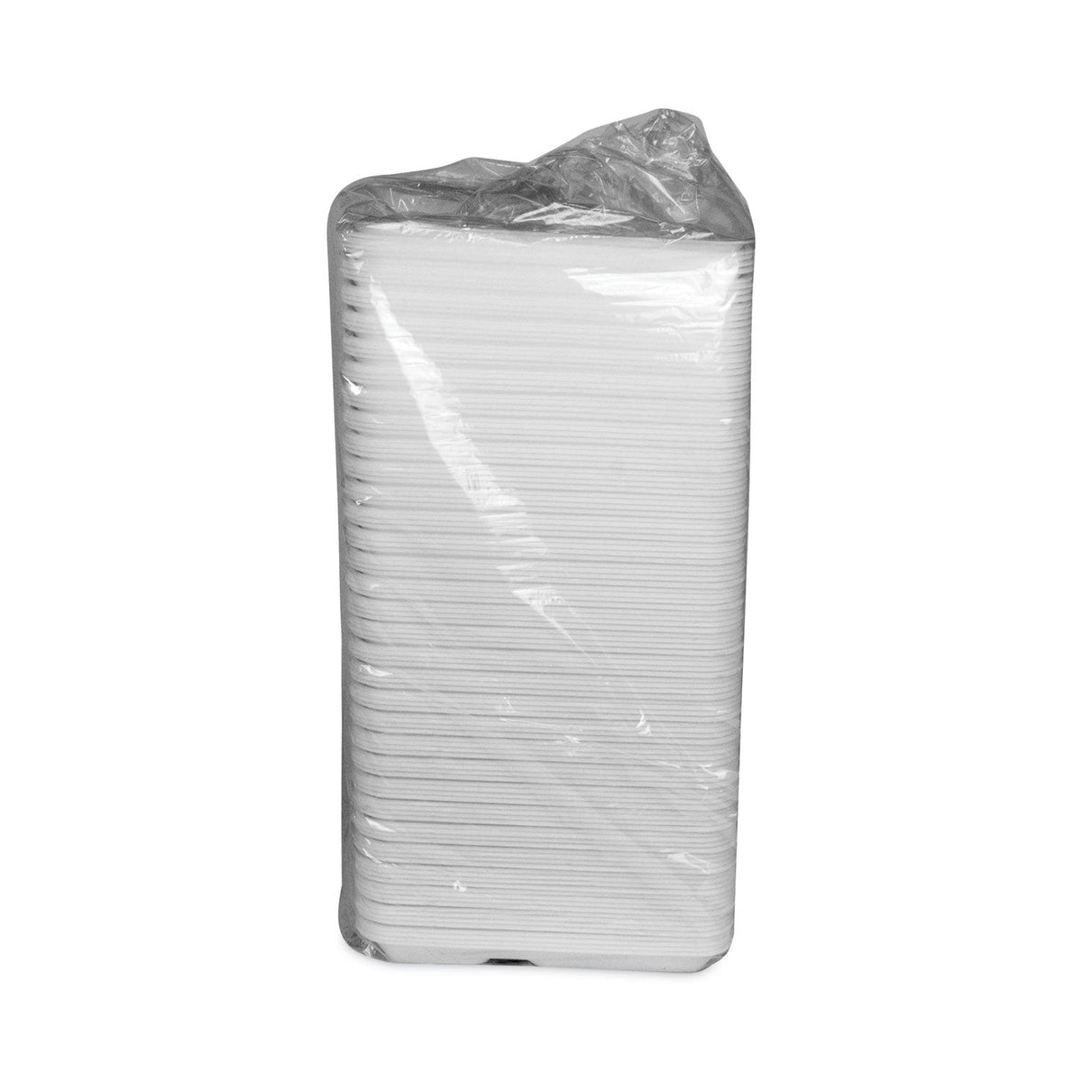 Pactiv Evergreen Foam School Trays, 5-Compartment, 8.25 x 10.5 x 1, White, 500/Carton