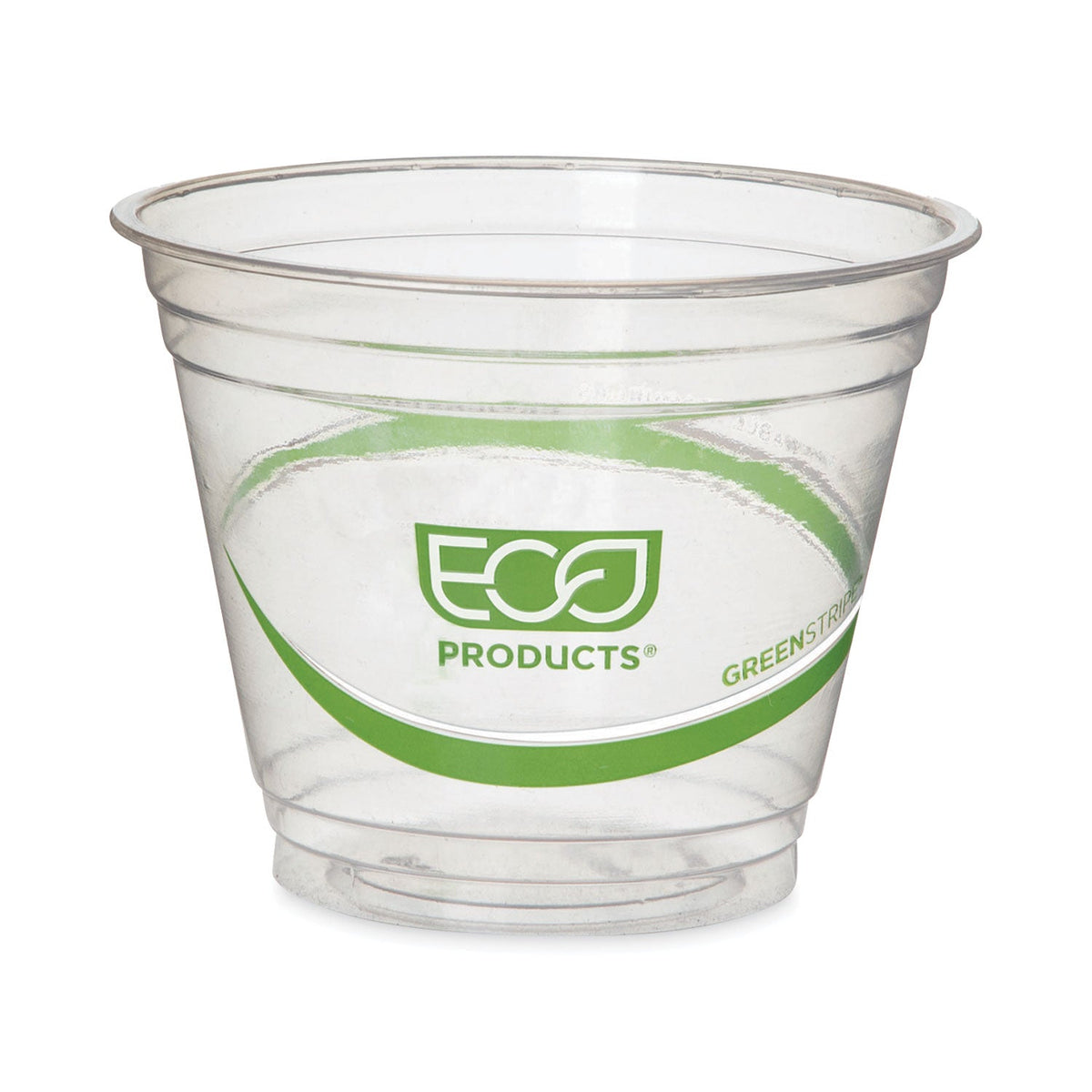Eco-Products GreenStripe Renewable and Compostable Cold Cups, 9 oz, Clear, 50/Pack, 20 Packs/Carton