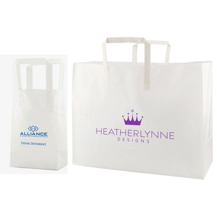 Clear Frosted Tri-Fold Plastic Bags