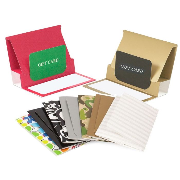 Black - Pop Up Gift Card Folder