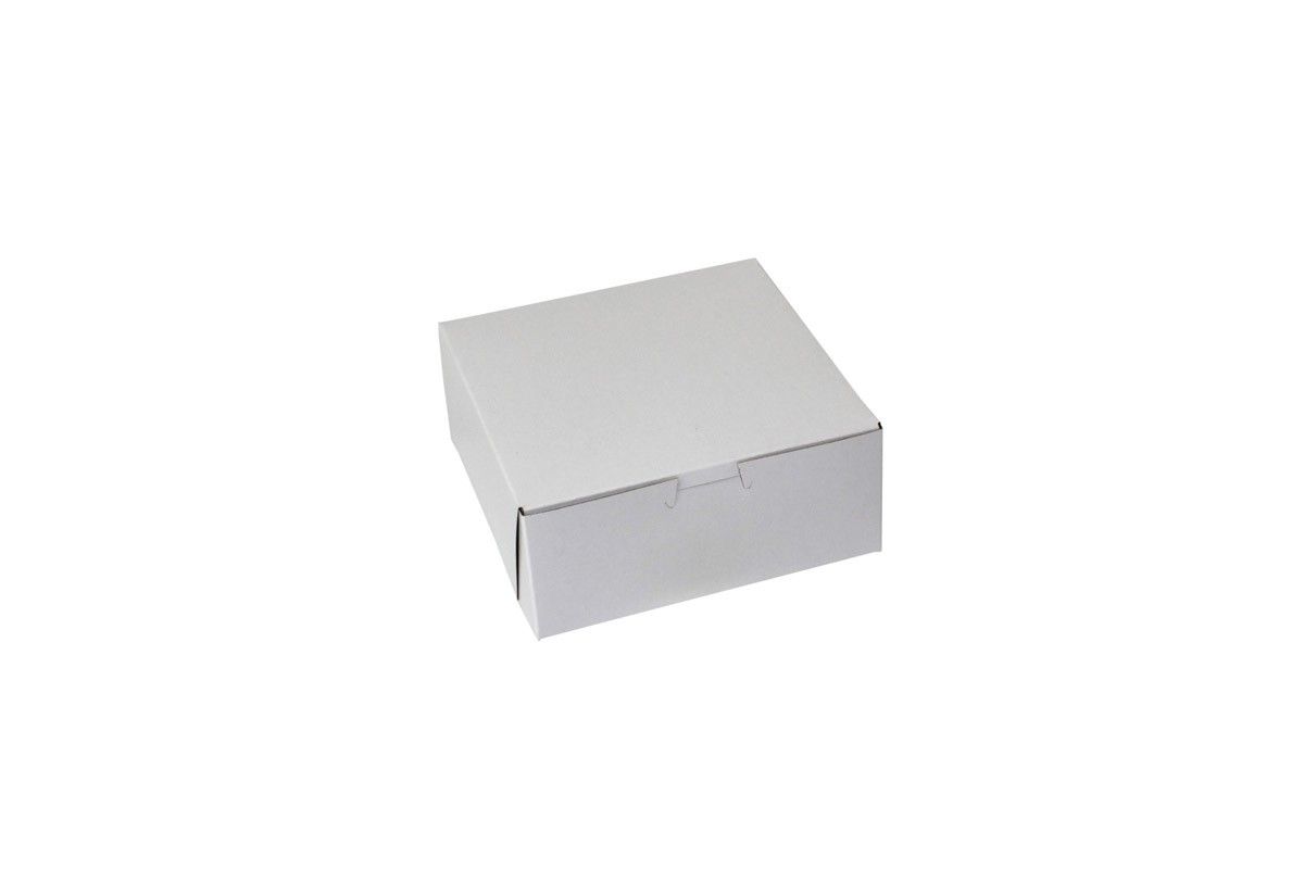 White - 1 Pc. Cake Box - 7 x 7 x 3"