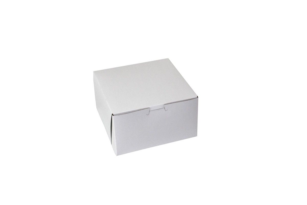 White - 1 Pc. Cake Box - 7 x 7 x 4"