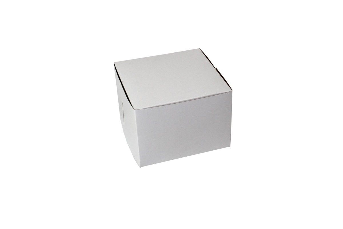 White - 1 Pc. Cake Box - 7 x 7 x 5"