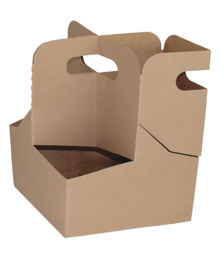 Natural Kraft - Cup Carrier - 7 x 7 x 9-1/4"