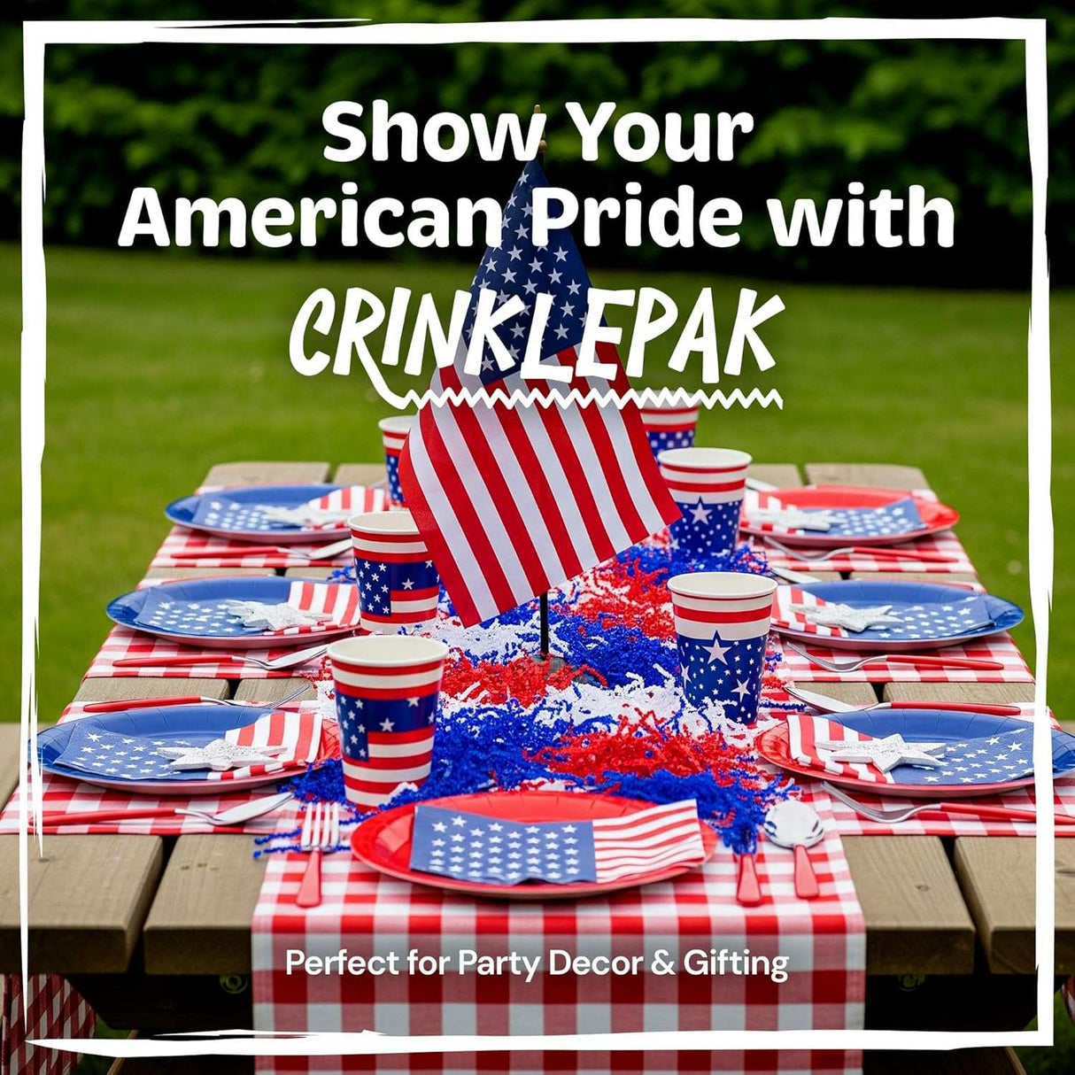 Crinkle Paper 40 LB Blue