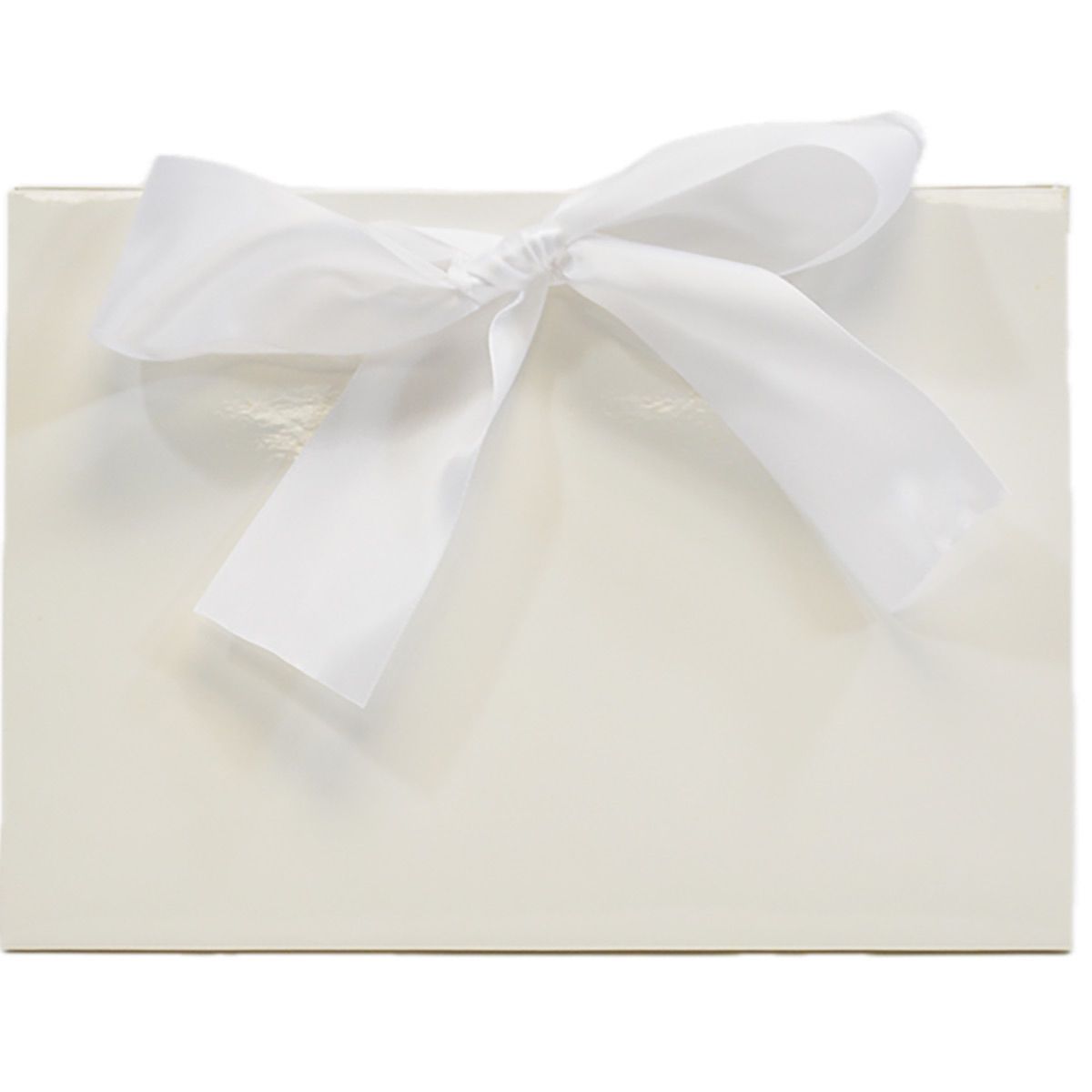 Gloss White - Purse Box - 8 x 3.5 x 5.5"