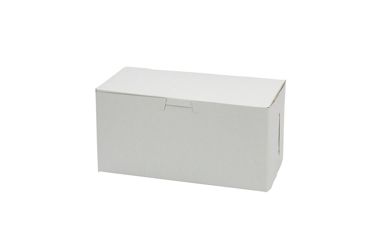 White - Cupcake Box - 8 x 4 x 4"