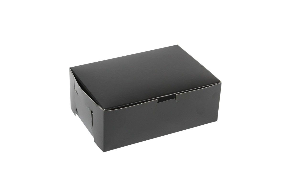 Gloss Black - 1 Pc. Cake Box - 8 x 5-1/2 x 3"