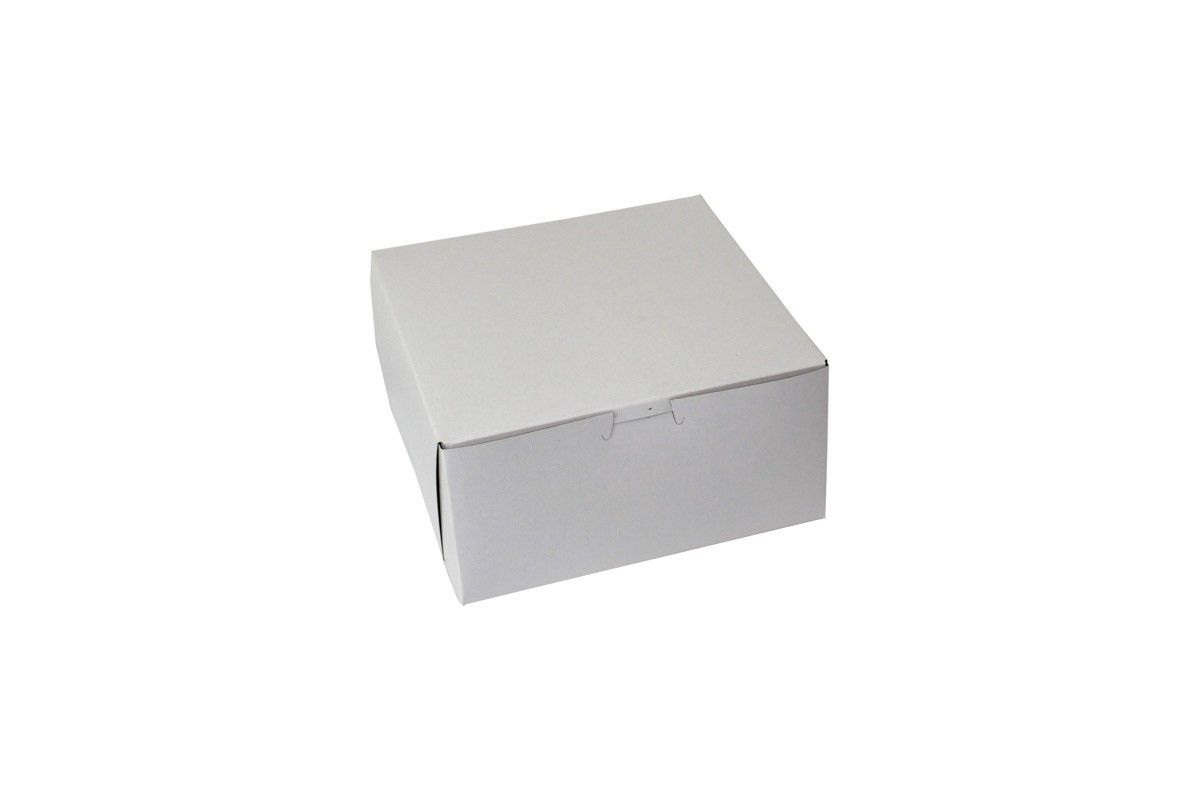 White - 1 Pc. Cake Box - 8 x 8 x 4"