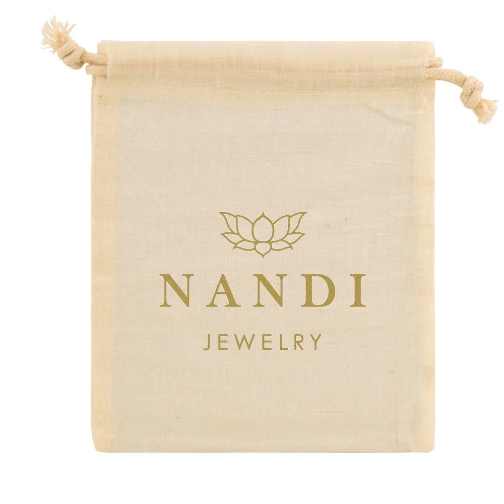 Natural Cotton Drawstring Pouches - 5 x 6"