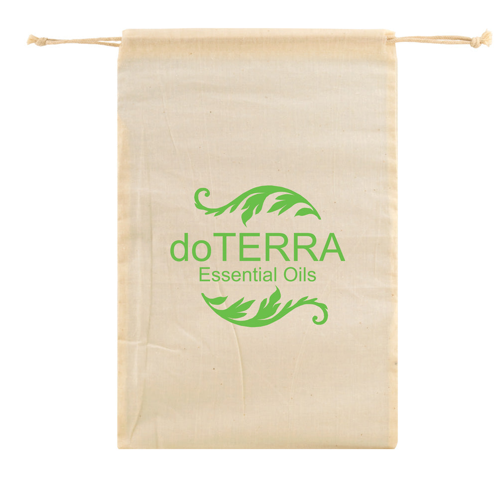 Natural Cotton Drawstring Pouches - 8 x 12"