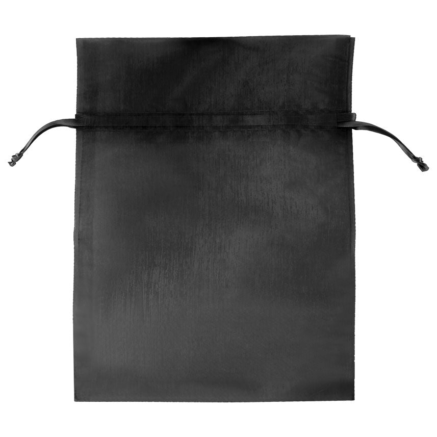 Black - Flat Organza Bag - 5 x 7"