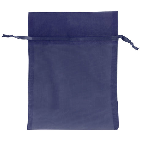 Navy - Flat Organza Bag - 5 x 6-1/2"