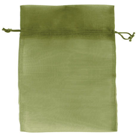 Olive - Flat Organza Bag - 5 x 6-1/2"
