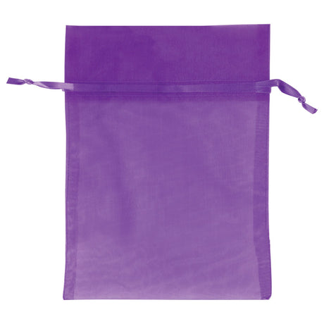 Purple - Flat Organza Bag - 5 x 6-1/2"