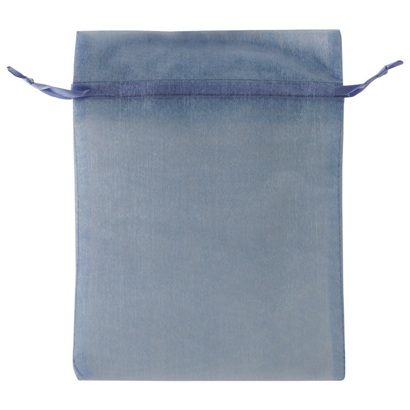Smoke Blue - Flat Organza Bag - 5 x 6-1/2"
