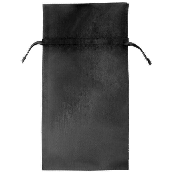 Black - Flat Organza Bag - 6 x 10"