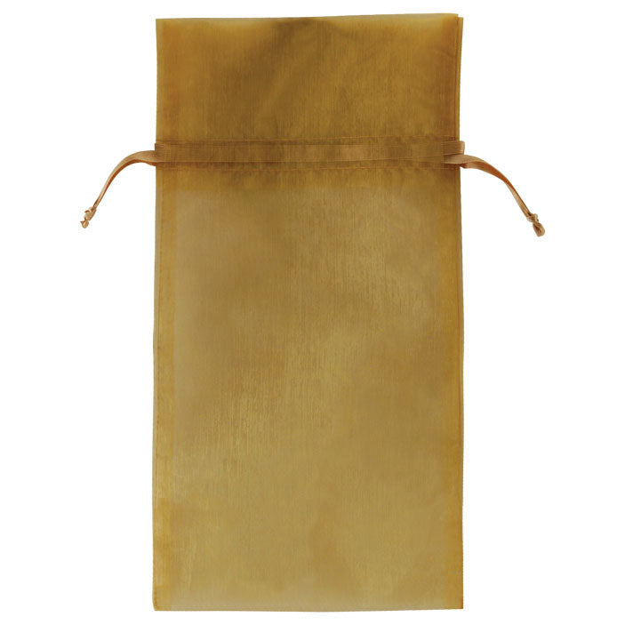 Gold - Flat Organza Bag - 6 x 10"