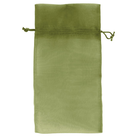 Olive - Flat Organza Bag - 5-1/2 x 9"