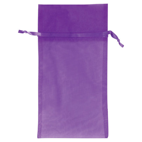 Purple - Flat Organza Bag - 5-1/2 x 9"