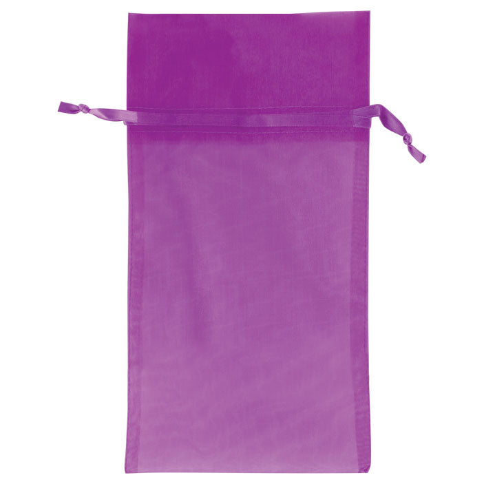 Plum - Flat Organza Bag - 6 x 10"