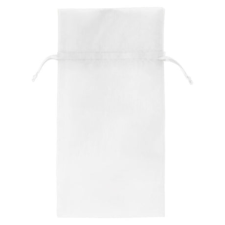 White - Flat Organza Bag - 5-1/2 x 9"