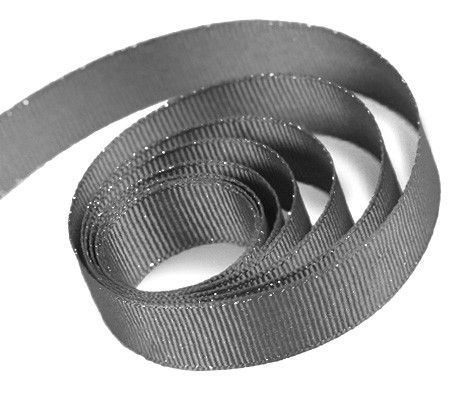 Pewter - Sparkle Sky Ribbon - 5/8" x 100 Yards