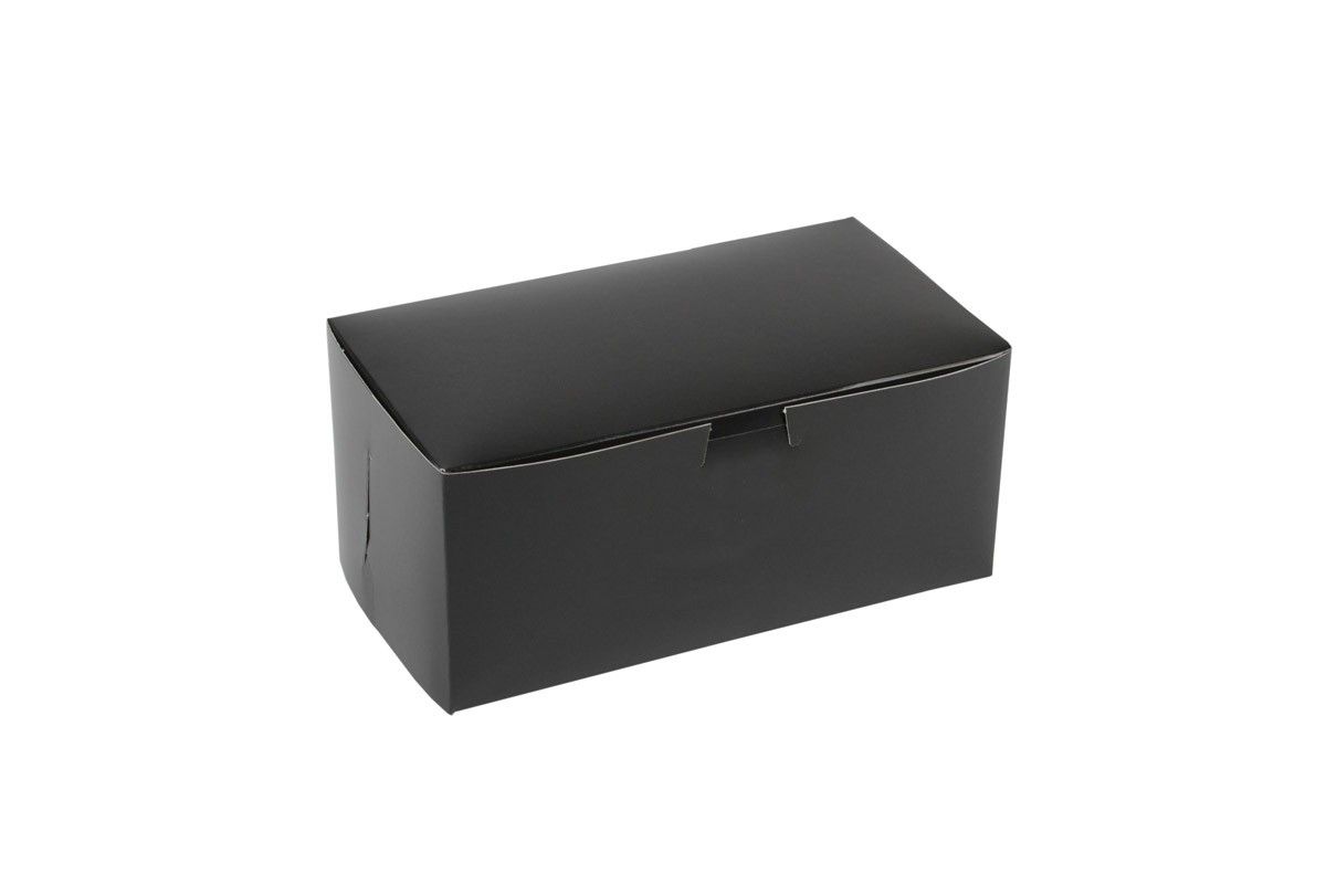 Gloss Black - 1 Pc. Cake Box - 9 x 5 x 4"