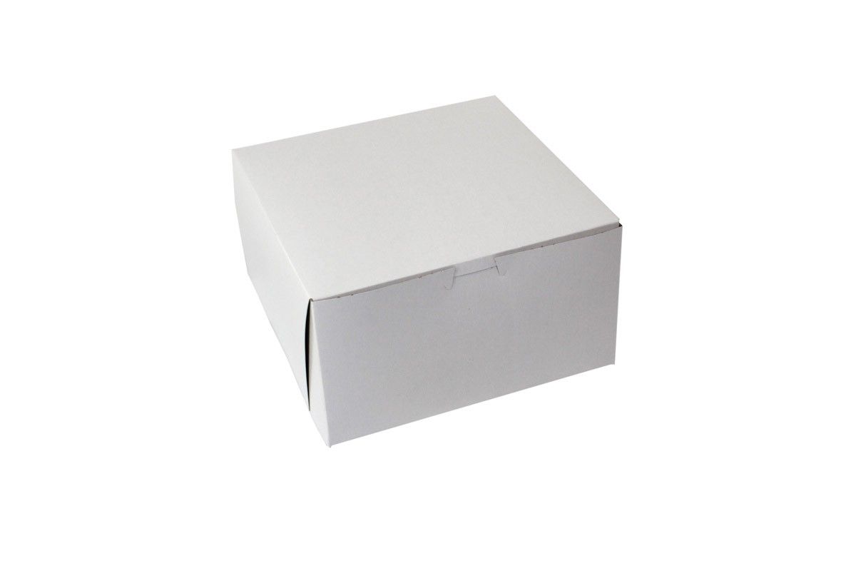 White - 1 Pc. Cake Box - 9 x 9 x 5"
