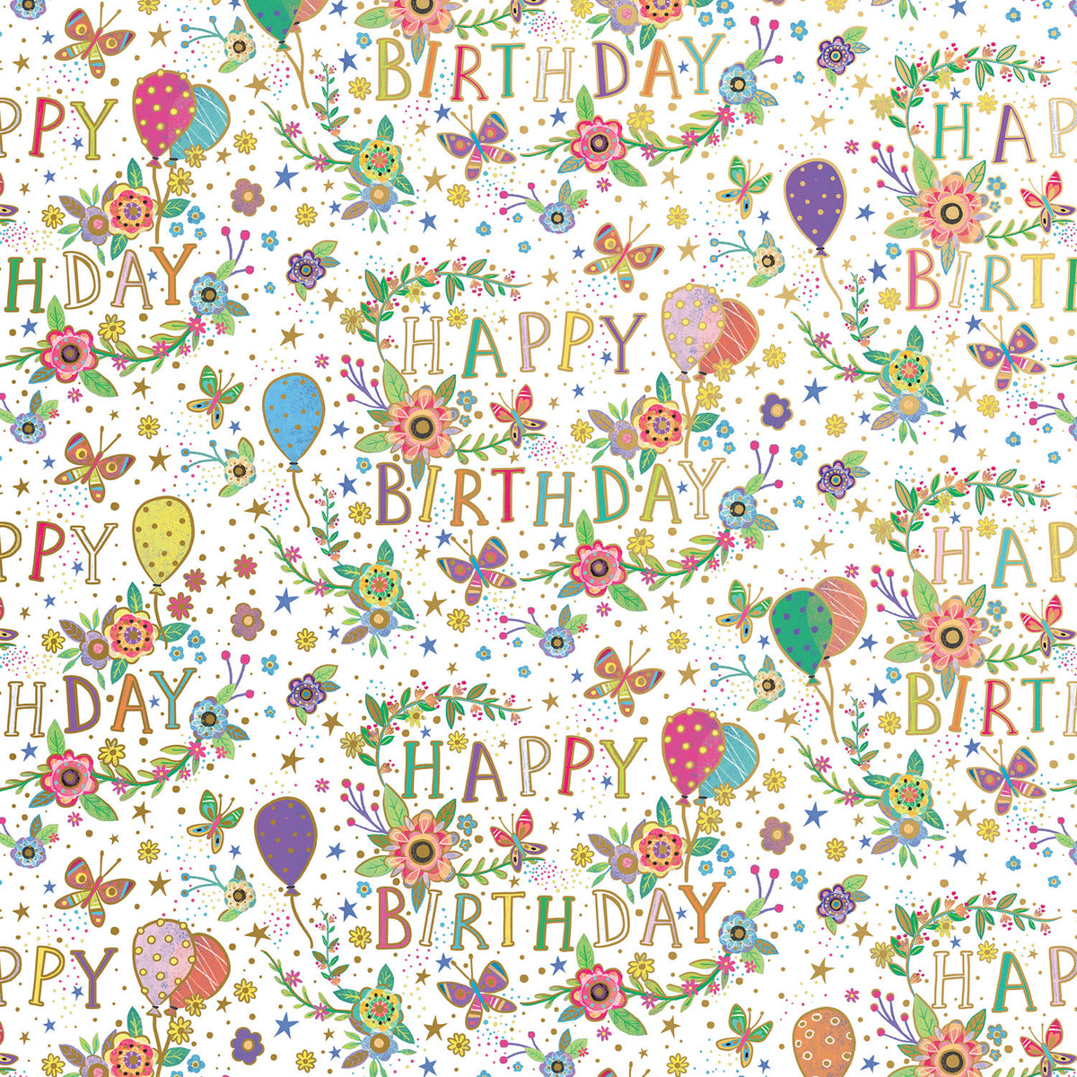 Beautiful Birthday White Gift Wrap - B201.1a.jpg