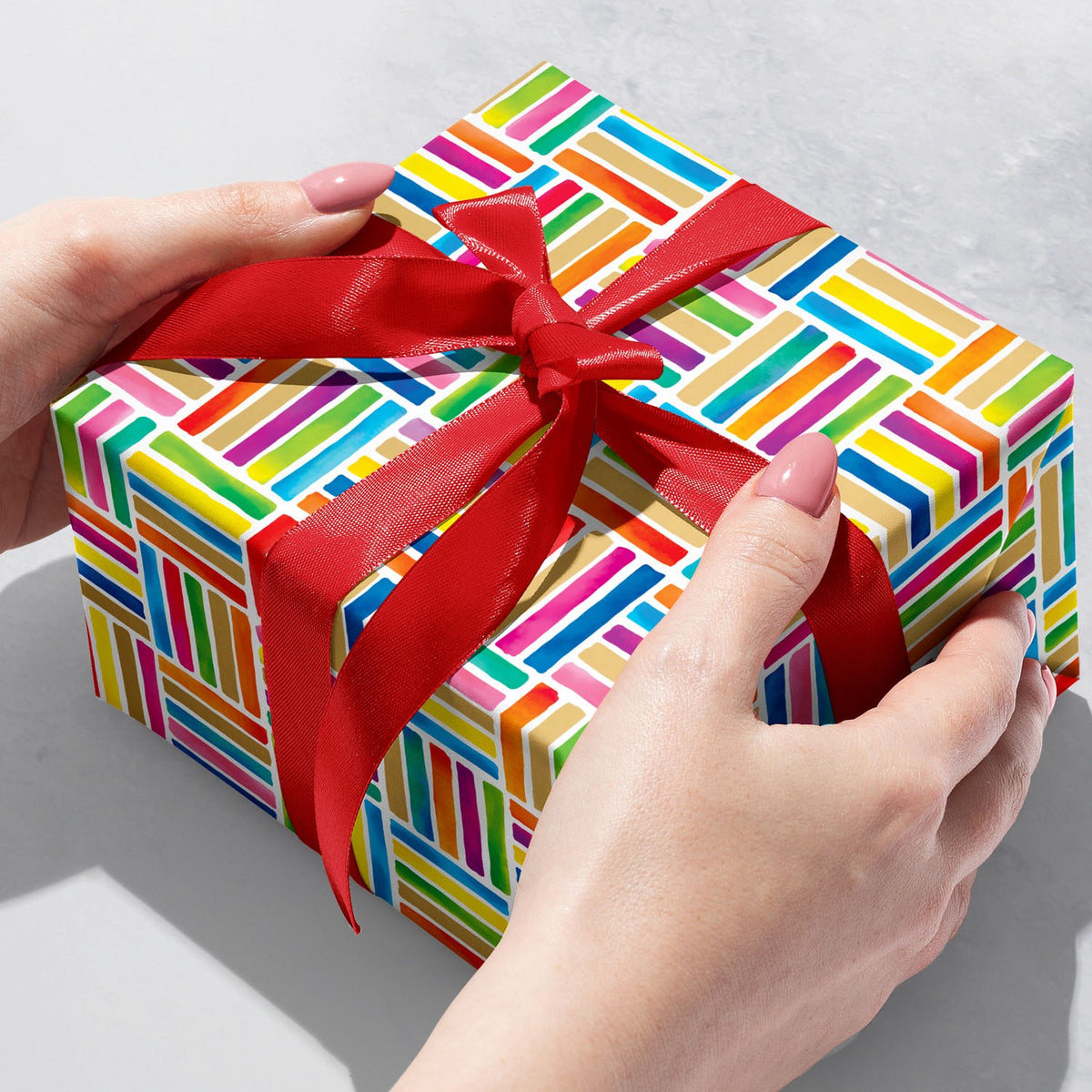 Colorful Lines Gift Wrap - B203.1b.jpg