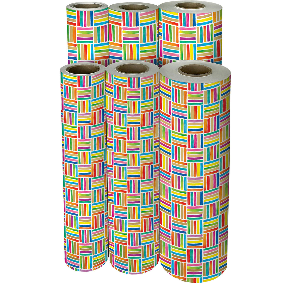 Colorful Lines Gift Wrap - B203.1f.jpg