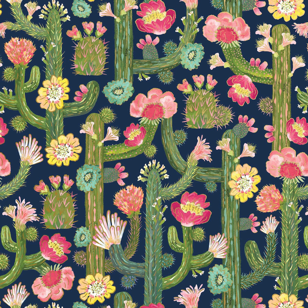 Cactus Blooms Gift Wrap - B207.1a.jpg