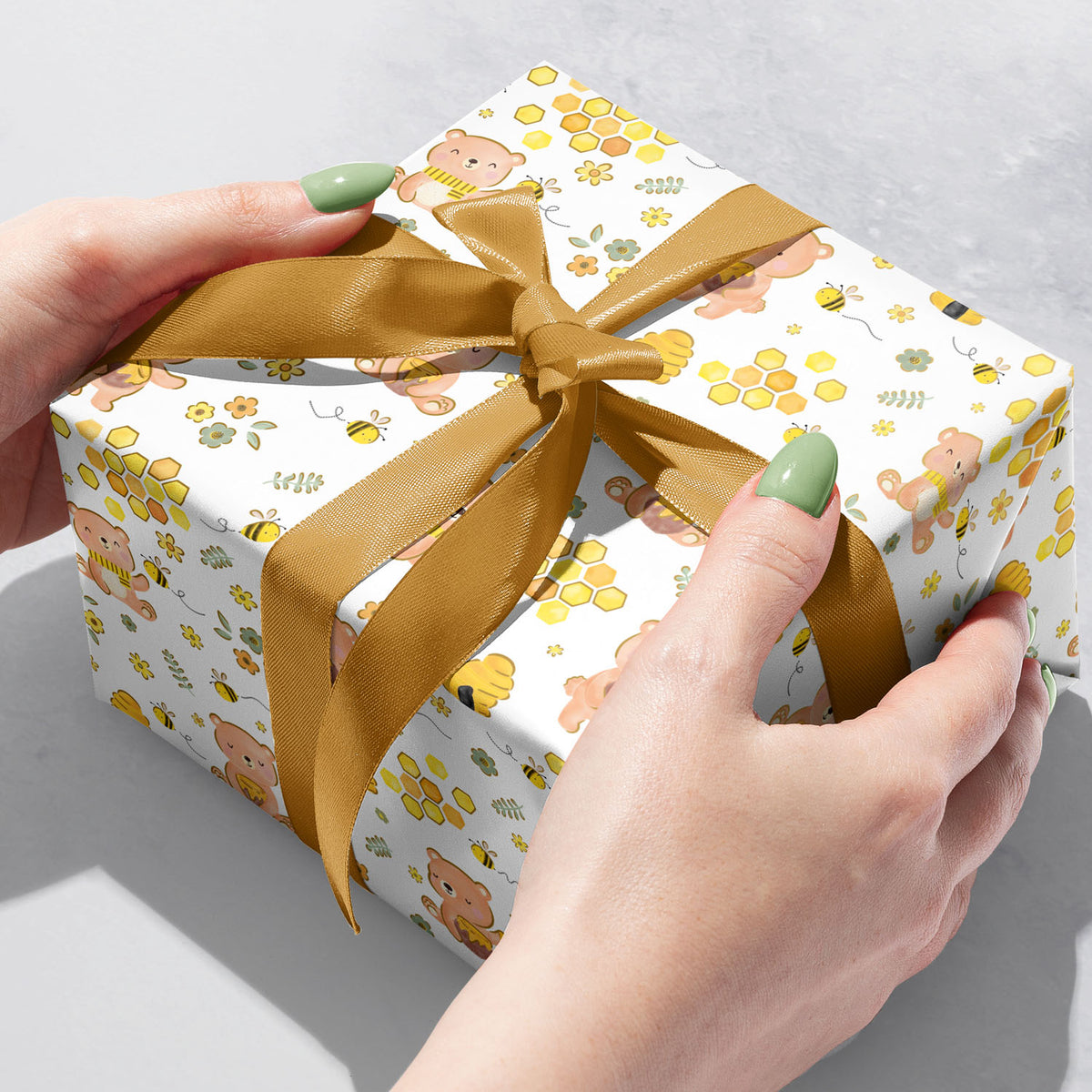 Honey Bears Gift Wrap - B208.1b.jpg