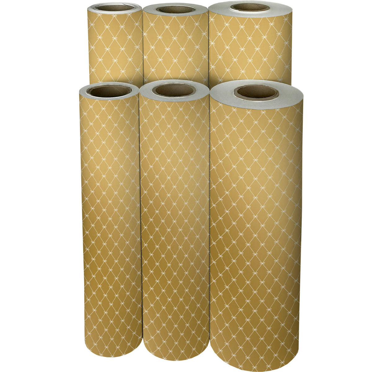 Beautiful Bows Gold Gift Wrap - B227.1f.jpg