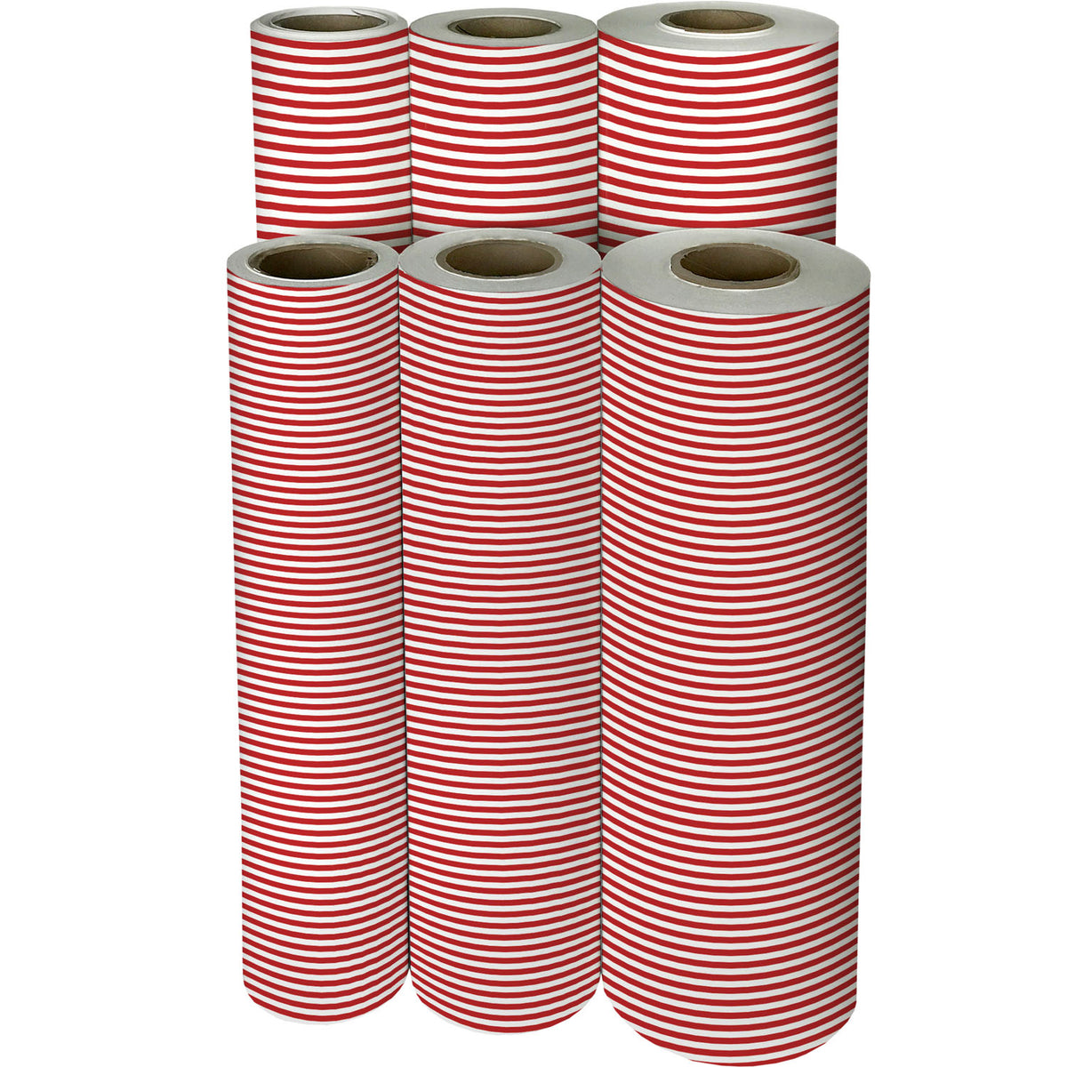 Red White Stripe Gift Wrap - B229.1f.jpg