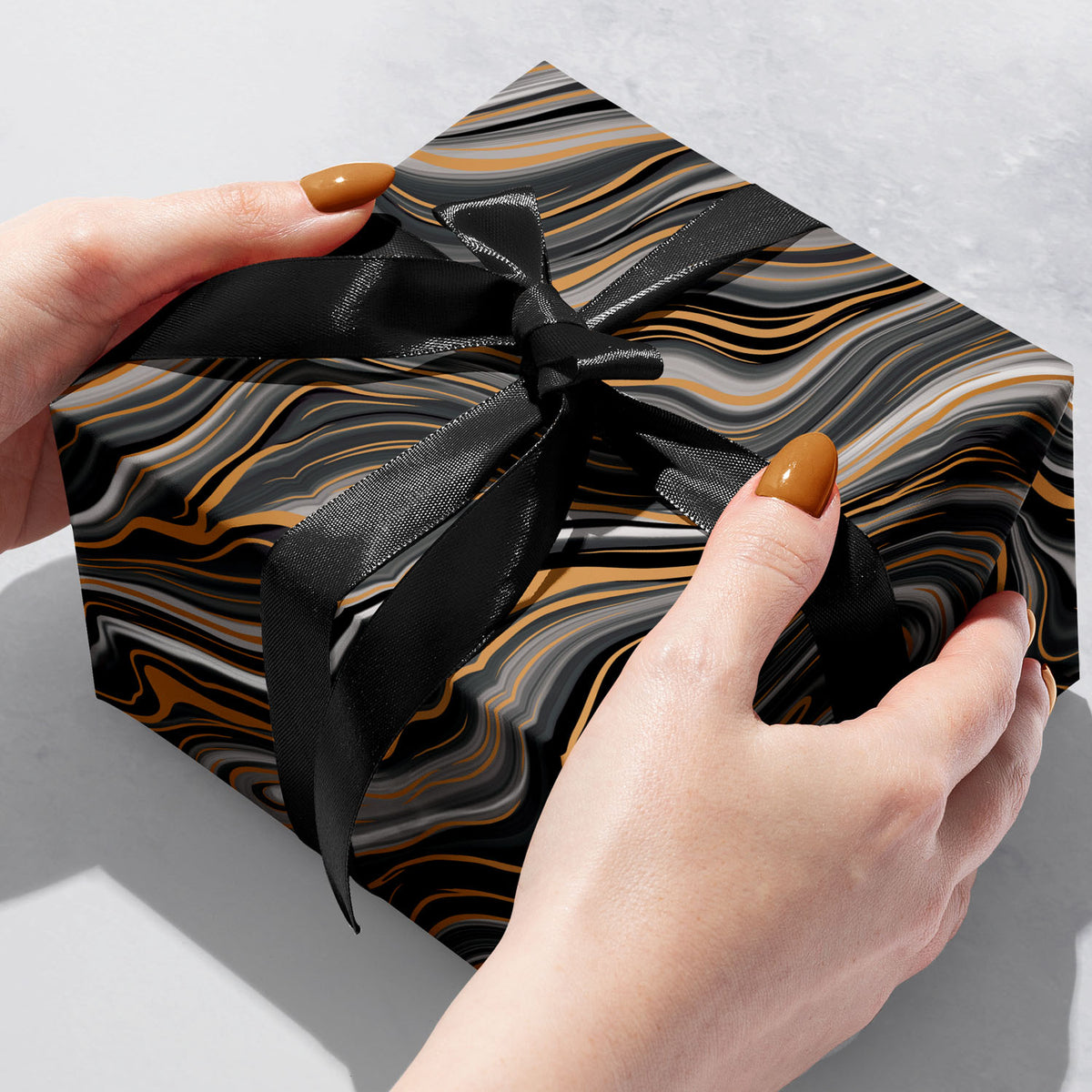 Marbleized Black Gift Wrap - B233.1b.jpg