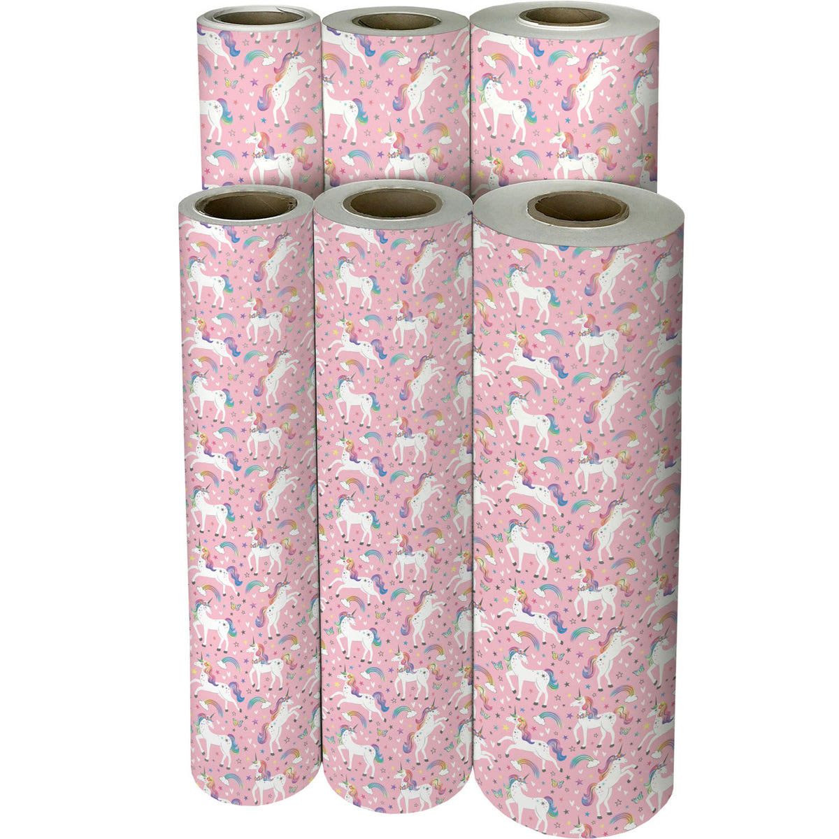 Rainbow Unicorn Gift Wrap - B404.1f.jpg