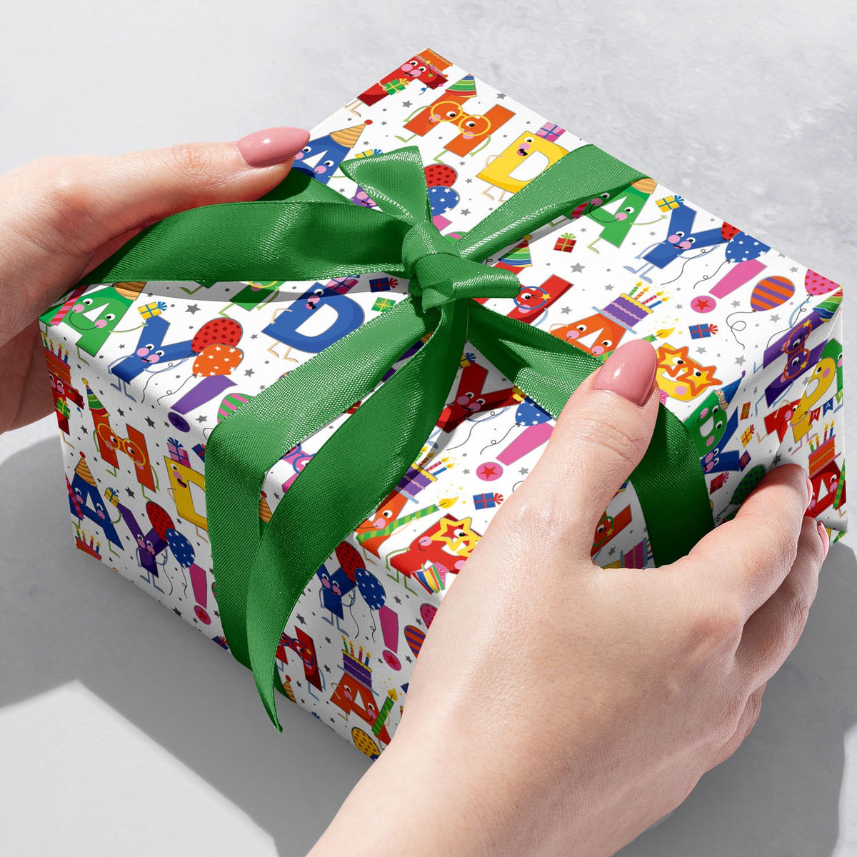 Birthday Characters Gift Wrap - B417.1b.jpg