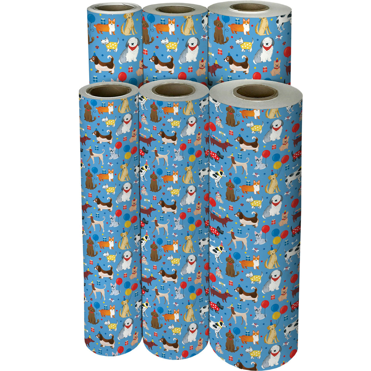 Party Dogs Wrapping Paper — additional view f
