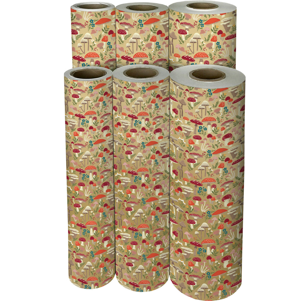 Mushroom Forest Gift Wrap - B433.1f.jpg
