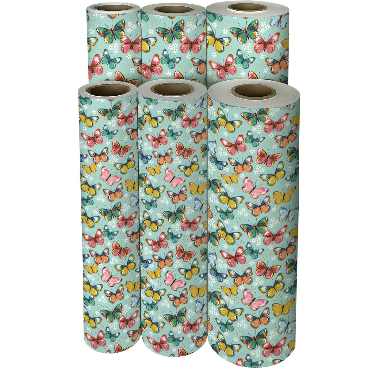 Colorful Butterflies Gift Wrap - B469.1f.jpg