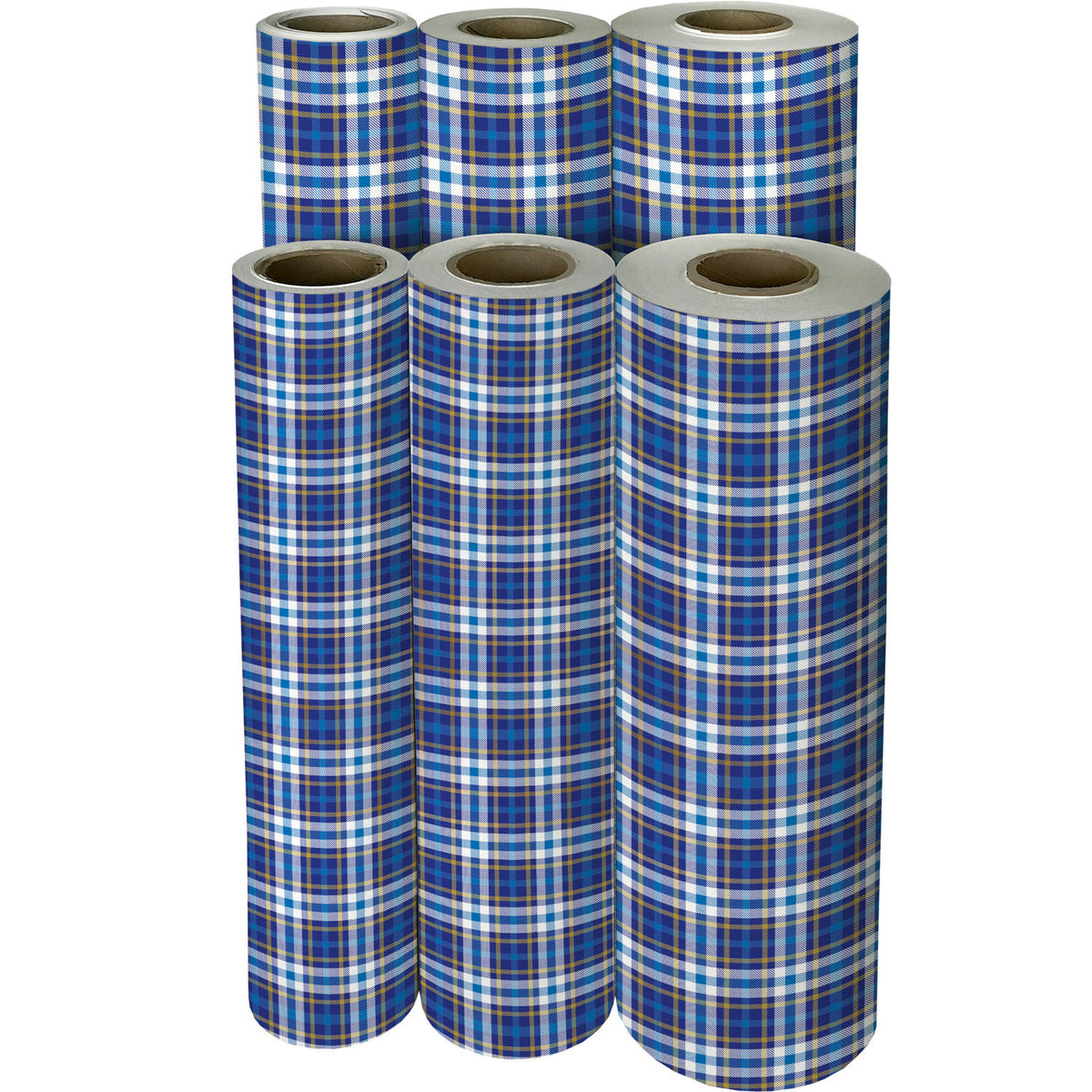 Blue Plaid Gift Wrap - B484.1f.jpg