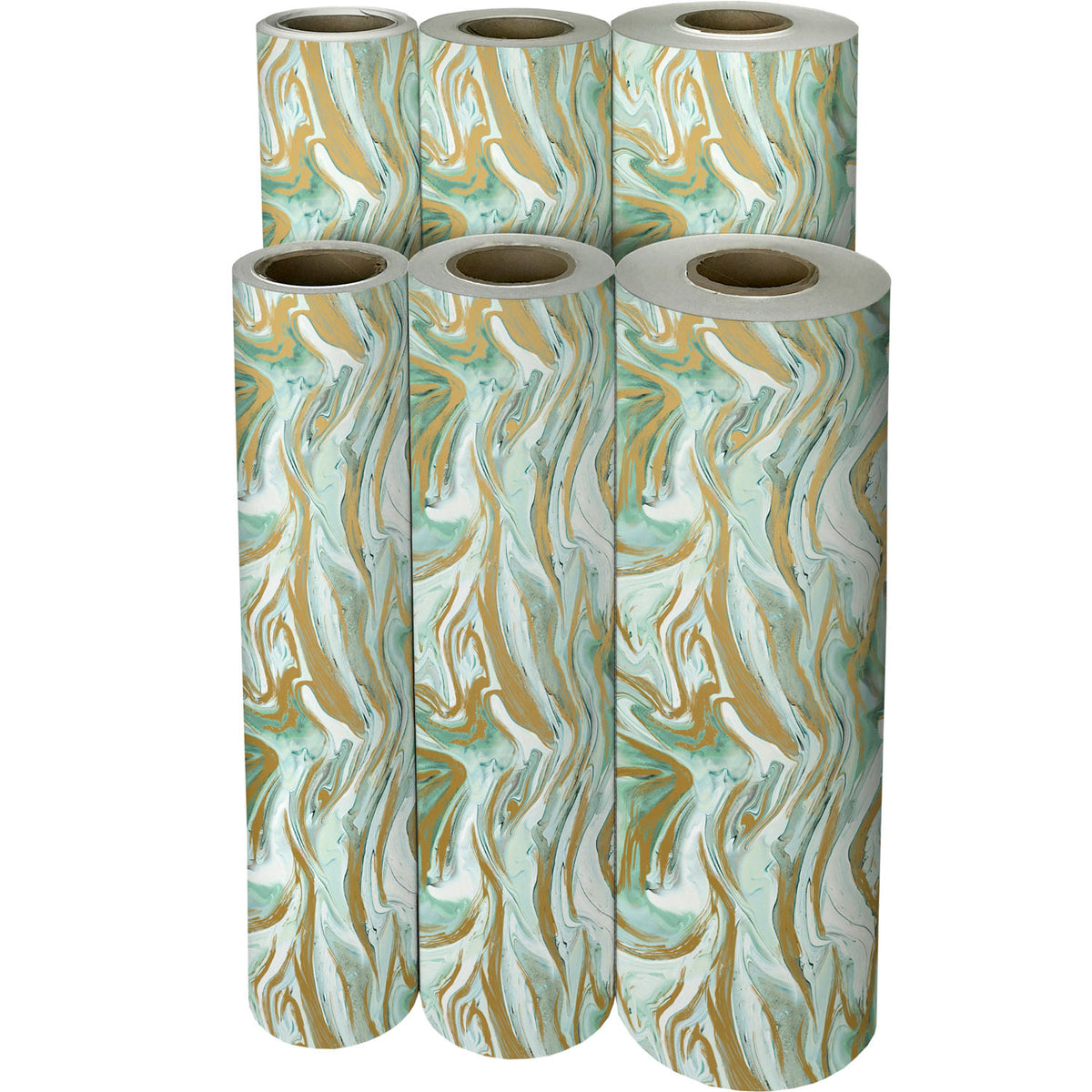 Marbleized Mint Gift Wrap - B736.1f.jpg
